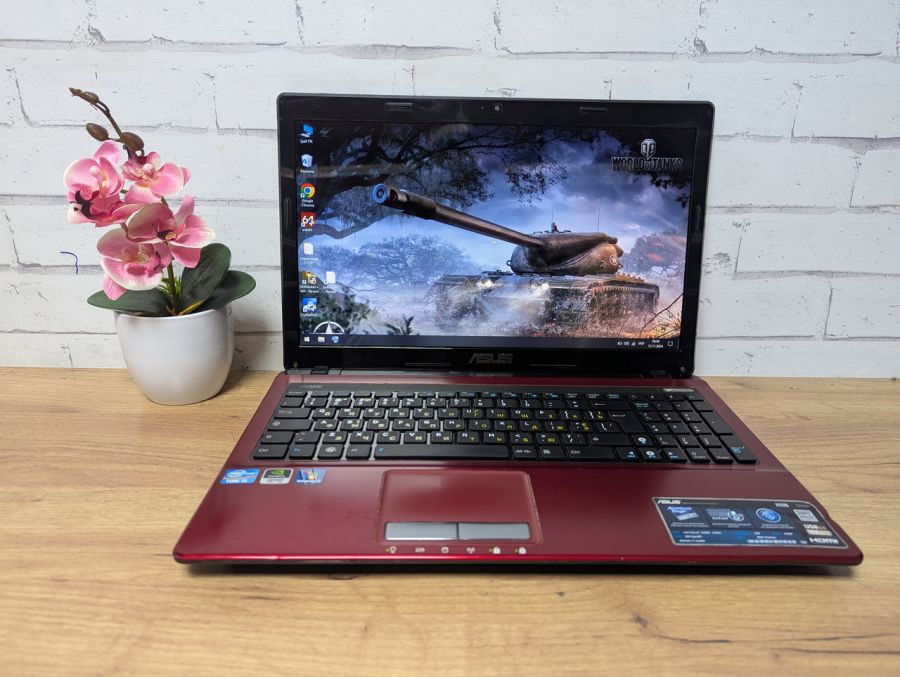 Ноутбук Б/В ASUS X53S, Intel Core i5-2450M, DDR3 4 GB, SSD 128GB, GT 610M 2Gb, 15.6"
