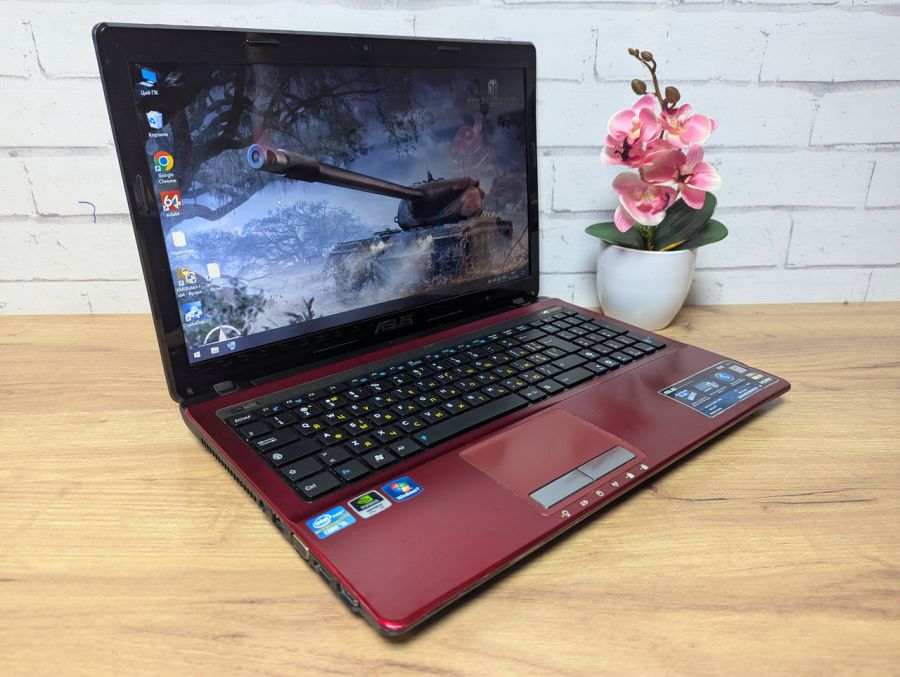 Ноутбук Б/В ASUS X53S, Intel Core i5-2450M, DDR3 4 GB, SSD 128GB, GT 610M 2Gb, 15.6"