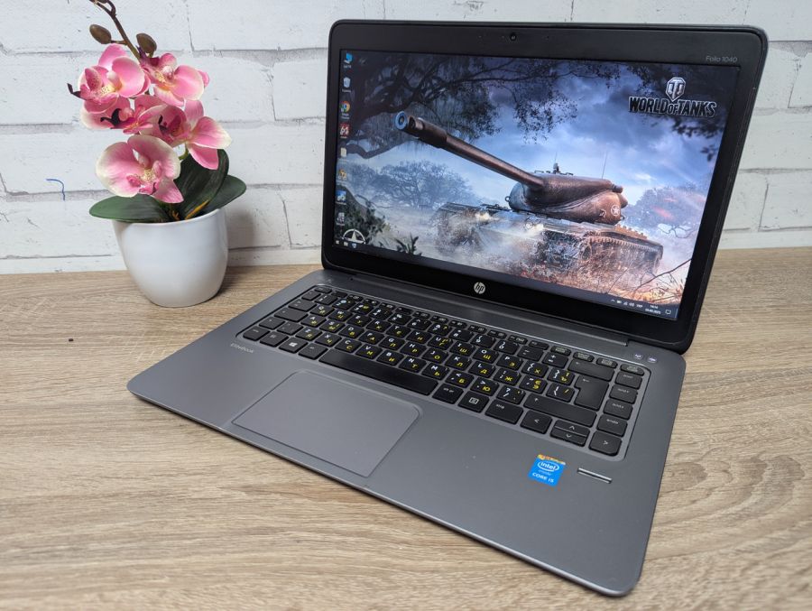 Ноутбук Б/В HP EliteBook Folio 1040 G2, Intel Core i5-5200U, DDR3 4 GB, SSD 128GB, 13.3" (1600x900x60Hz)