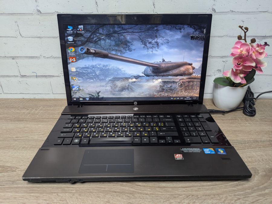 Уцінка! Ноутбук Б/В HP ProBook 4720S, Intel Core i3-350M, DDR3 8 GB, SSD 128GB, Radeon HD 4500, 17.3" HD