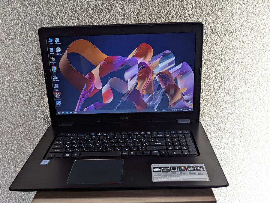 Уцінка! Ноутбук Б/В Acer Aspire E5-774, Intel Core i3-6100U, DDR4 8 GB, SSD 128GB