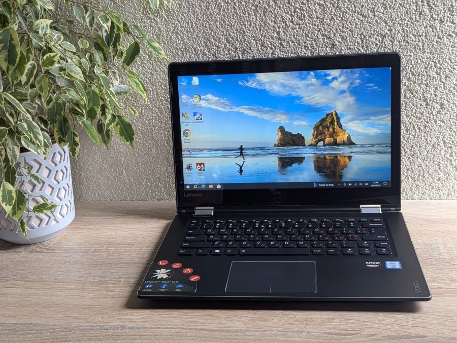 Ноутбук Б/В Lenovo Yoga 510, Intel Core i7-6500U, DDR4 8 GB, SSD 256GB, AMD Radeon R5 M330, 14" Full HD Сенсор
