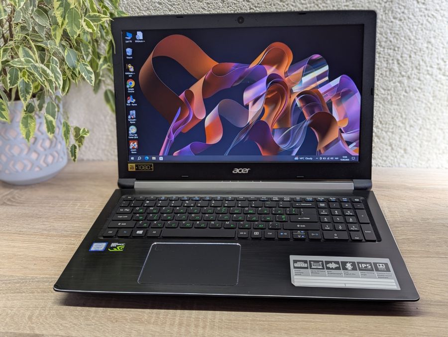 Уцінка! Ноутбук Б/В Acer Aspire A715-71G, Intel Core i7-7722HQ, DDR4 16 GB, SSD 256GB, NVIDIA GeForce GTX 1050 2Gb, 15.6" Full HD