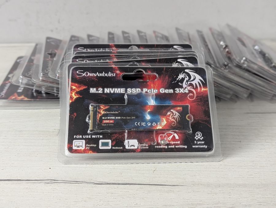 Б/В NVME SSD M.2 Pcle Gen 3x4 SomnAmbulist 256 Gb