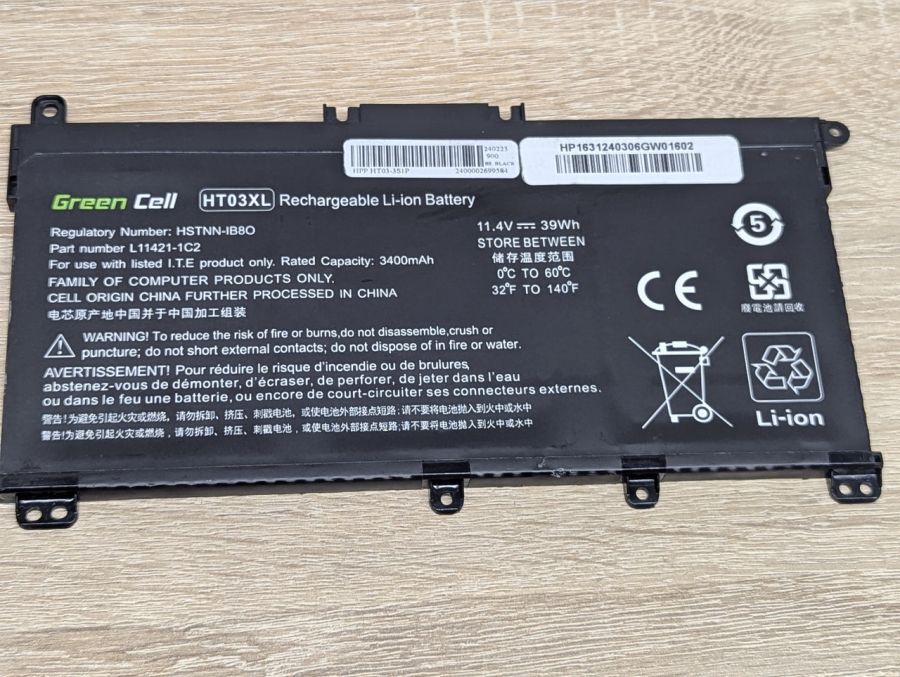 Б/В Акумуляторна батарея Green Cell HT03XL