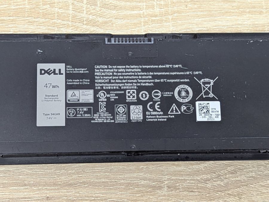Б/В Оригінальна акумуляторна батарея Dell 34GKR