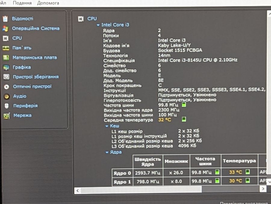 Ноутбук Б/В HP ProBook 440 G6, Intel Core i3-8145U, DDR4 16 GB, SSD 256GB, 14" Full HD
