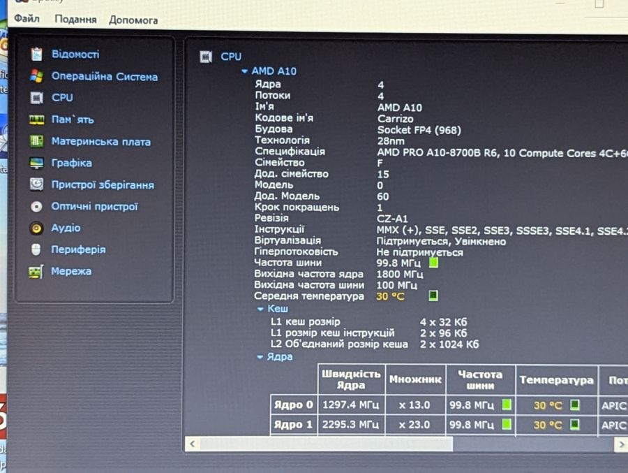 Уцінка! Ноутбук Б/В HP EliteBook 745 G3, AMD A10-8700B, DDR3 8 GB, SSD 128GB + SSD 500GB, AMD Radeon R6, 14" Full HD