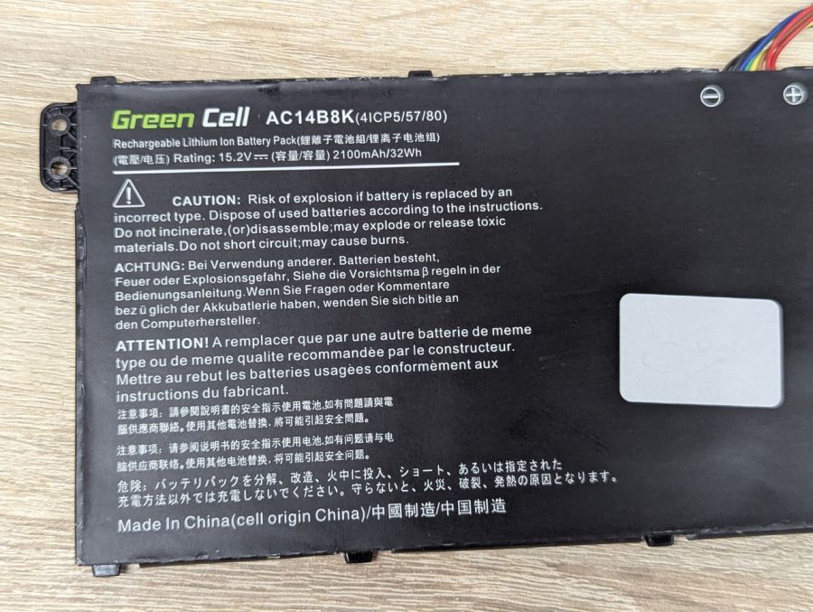 Б/В Акумуляторна батарея Green Cell AC14B8K