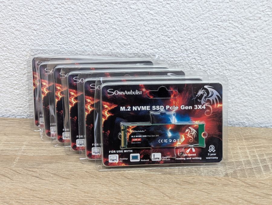 Б/В NVME SSD M.2 Pcle Gen 3x4 SomnAmbulist 128 Gb
