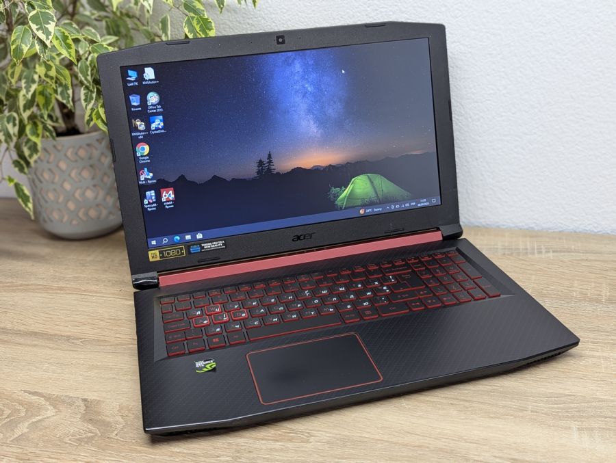 Ноутбук Б/В Acer Nitro AN515-52, Intel Core i5-8300H, DDR4 32 GB, SSD 128GB + 1 TB, NVIDIA GEForce GTX 1050 4Gb, 15.6"