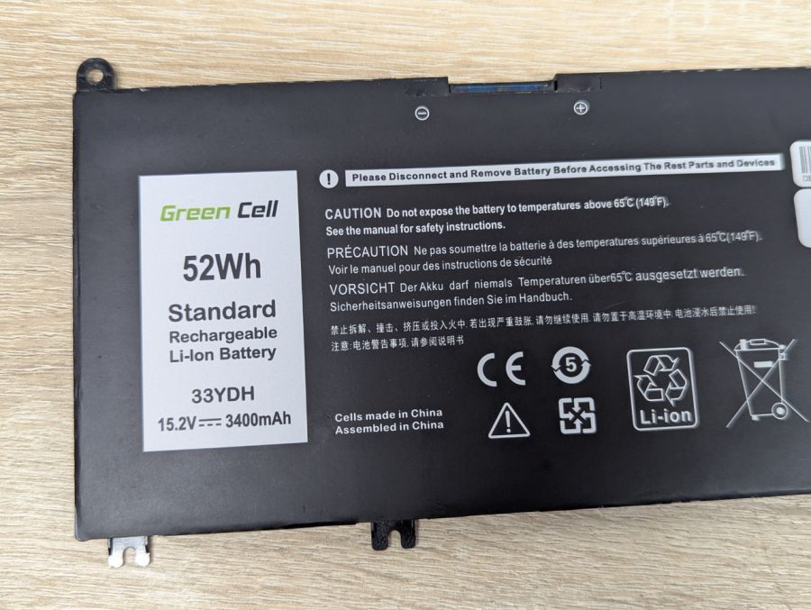 Б/В Акумуляторна батарея Green Cell 33YDH