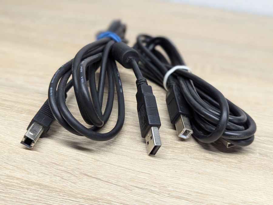 Б/В Б/К Кабель для принтера USB А-> USB B з феритами (квадратний) 1.5 м