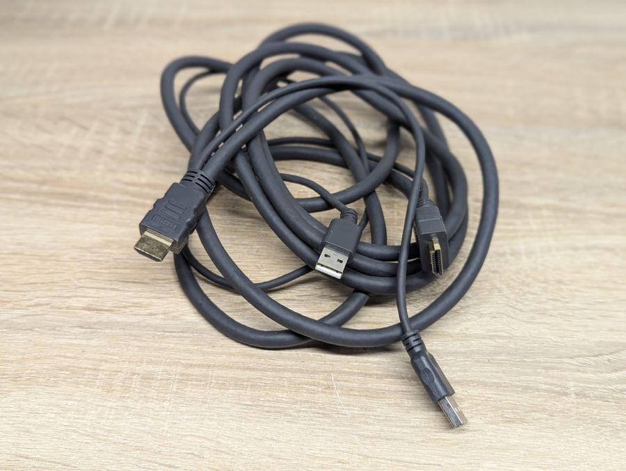 Б/В Кабель перехідник USB 2x - HDMI 2x