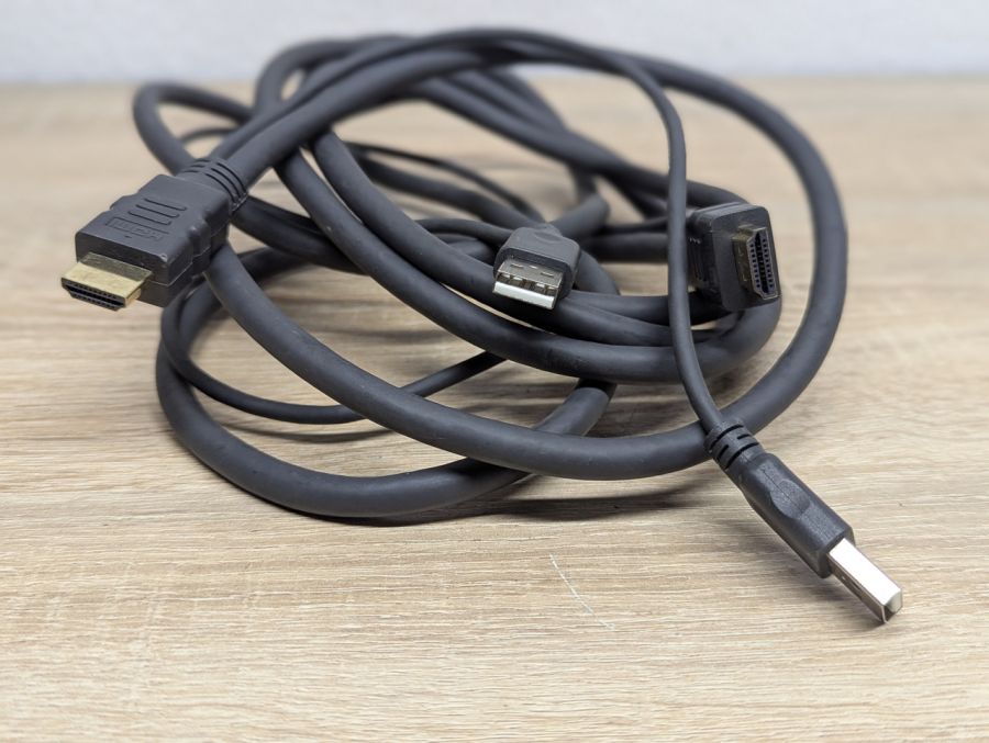Б/В Кабель перехідник USB 2x - HDMI 2x