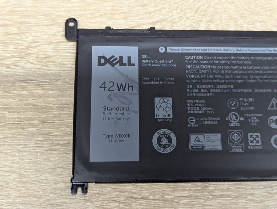 Б/В Оригінальна акумуляторна батарея Dell WDXOR [ProductHub SKU WDXOR-20]