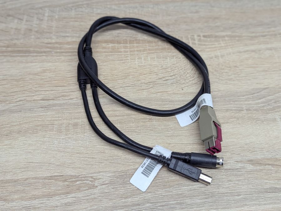 Б/В Кабель живлення для термопринтера 3 Pin usb-кабель с 3Pin Din + USB B