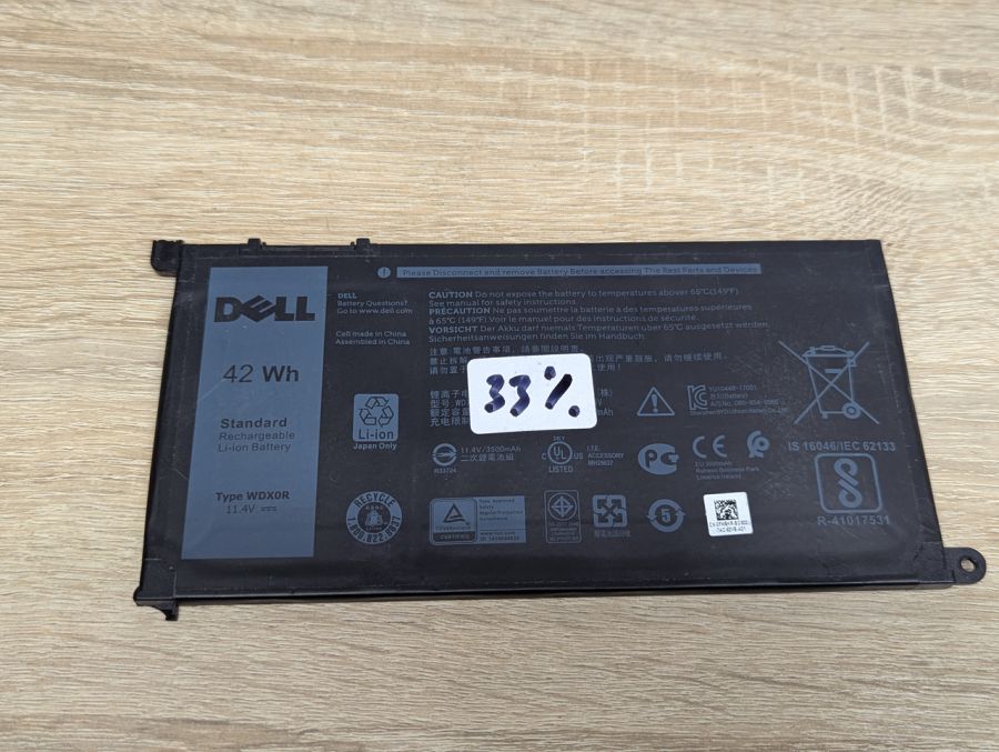 Б/В Оригінальна акумуляторна батарея Dell WDXOR