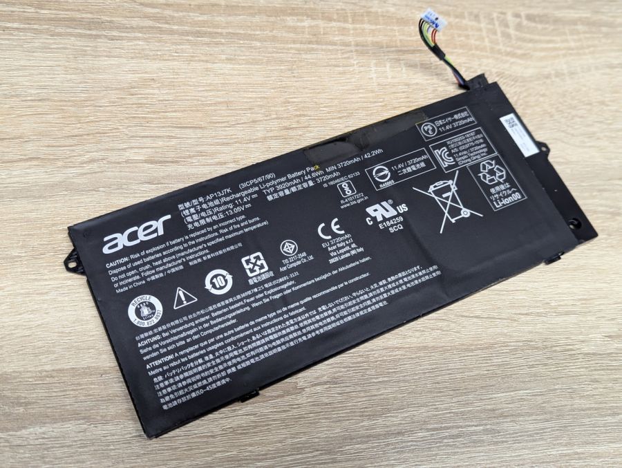 Б/В Оригінальна акумуляторна батарея Acer AP13J7K [ProductHub SKU AP13J7K-40]