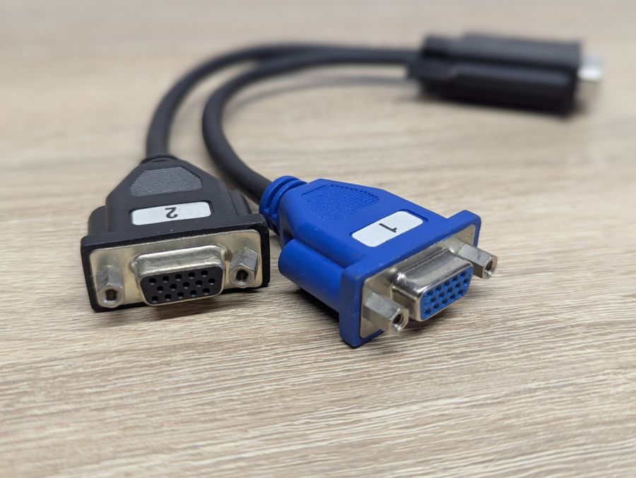 Б/В Кабель перехідник Molex DMS-59 - 2xVGA