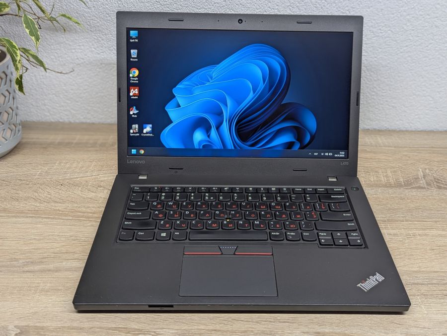 Уцінка! Ноутбук Б/В Lenovo ThinkPad L470, Intel Core i5-6200U, DDR4 8 GB, SSD 128GB, 14" Full HD