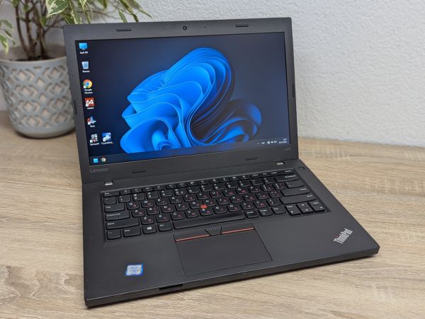 Ноутбук Б/В Lenovo L470, Intel Core i5-7300U, DDR4 8 GB, SSD 128GB, 14" Full HD