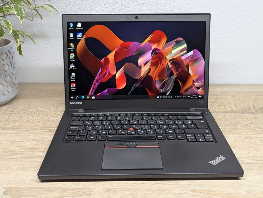 Ноутбук Б/В Lenovo ThinkPad T450S, Intel Core i5-5300U, DDR3 12 GB, SSD 128GB, 14" Full HD