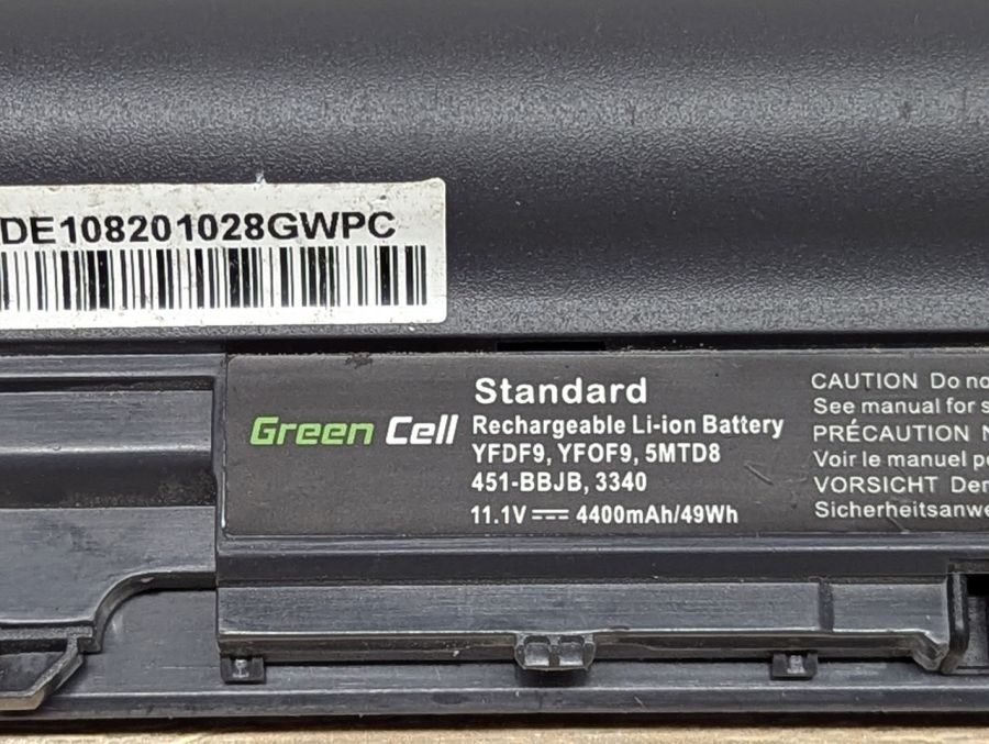 Б/В Акумуляторна батарея Green Cell (Dell) YFDF9 (YFOF9)