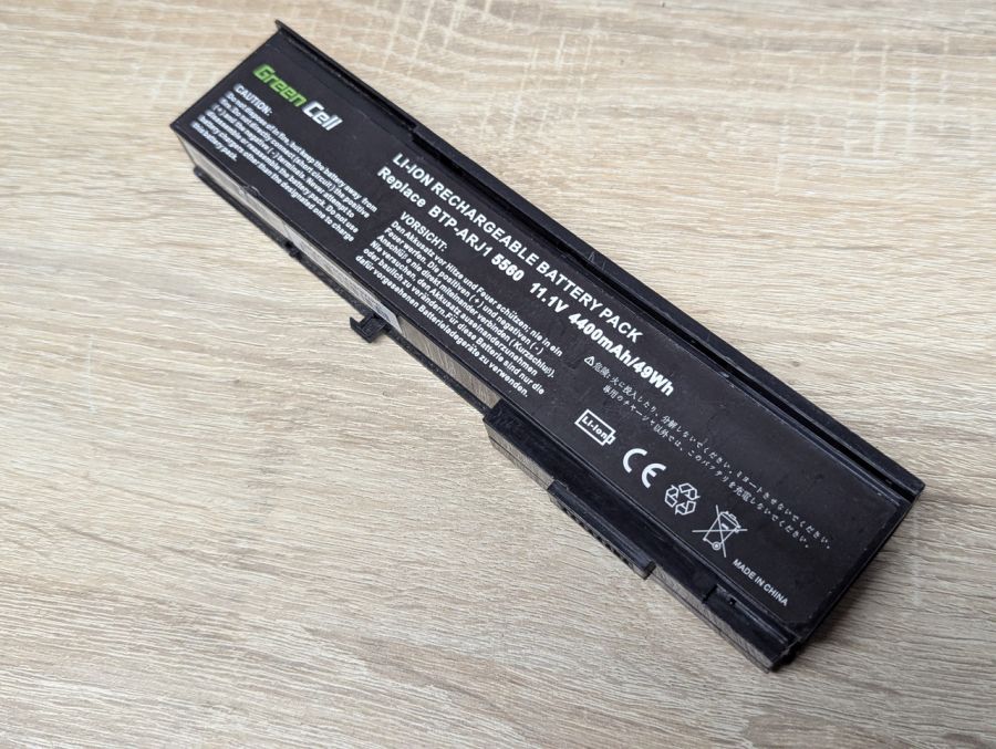 Б/В Акумуляторна батарея Green Cell BTP-ARJ1(Acer)