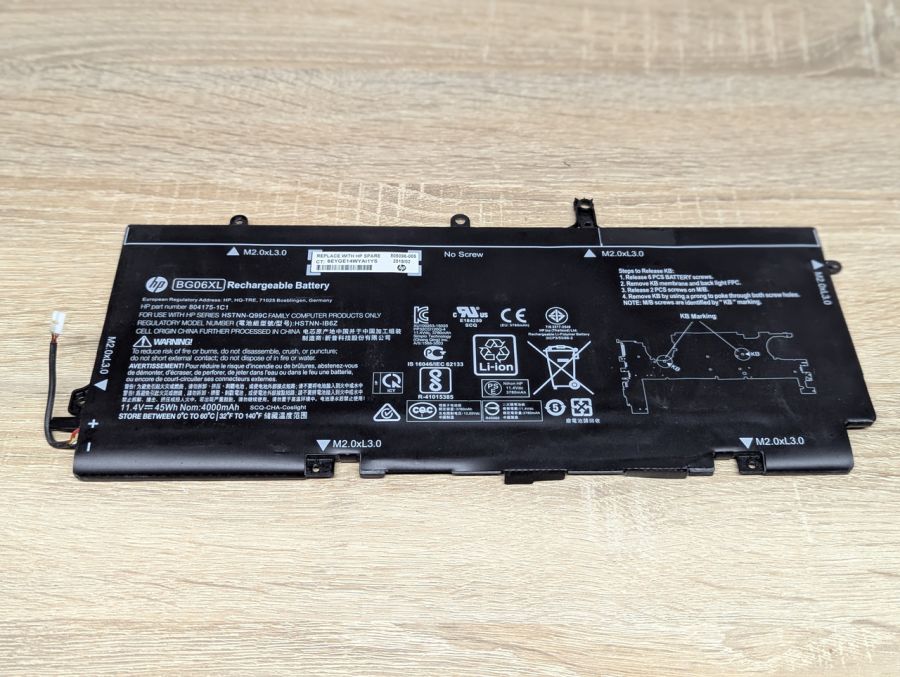 Б/В Оригінальна акумуляторна батарея HP BG06XL