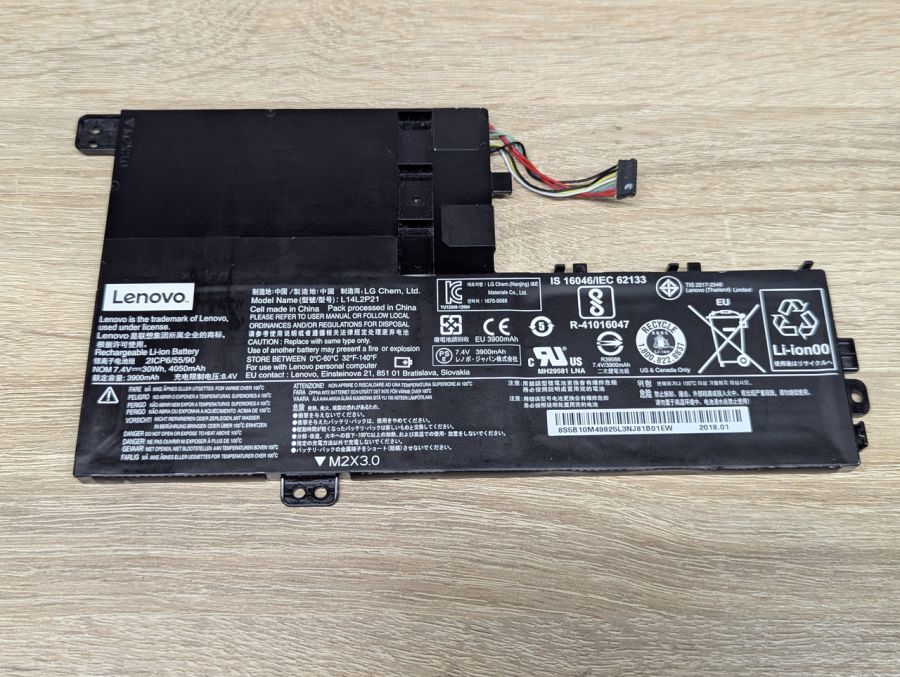 Б/В Оригінальний акумулятор Lenovo L14L2P21