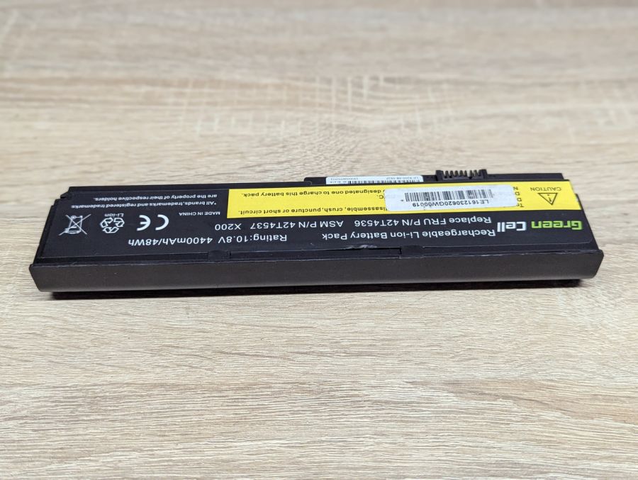 Б/В Акумуляторна батарея Green Cell 42T4536 (42T4537) (lenovo) [ProductHub SKU 42T4536]