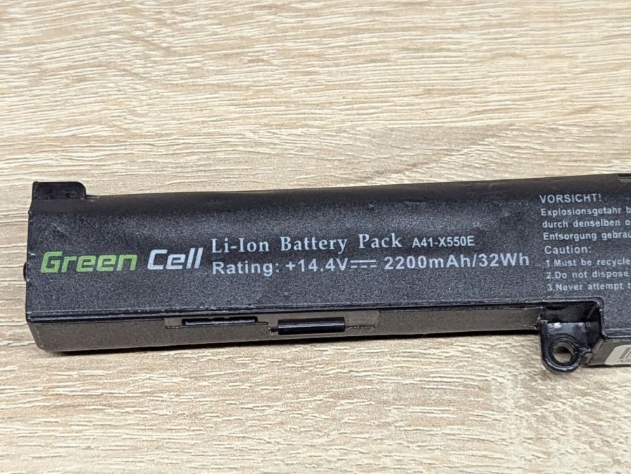 Б/В Акумуляторна батарея Green Cell A41-X550E