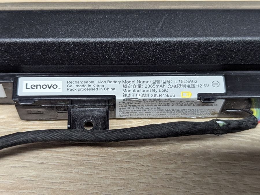 Б/В Оригінальний акумулятор Lenovo L15L3A02