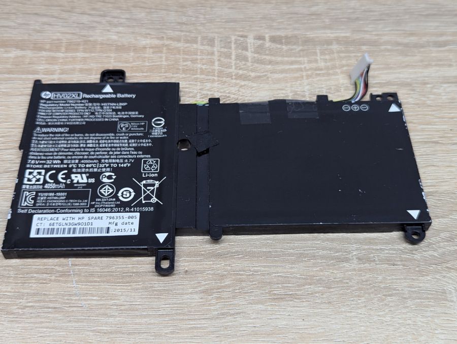 Б/В Оригінальна акумуляторна батарея HP HV02XL [ProductHub SKU HV02XL]