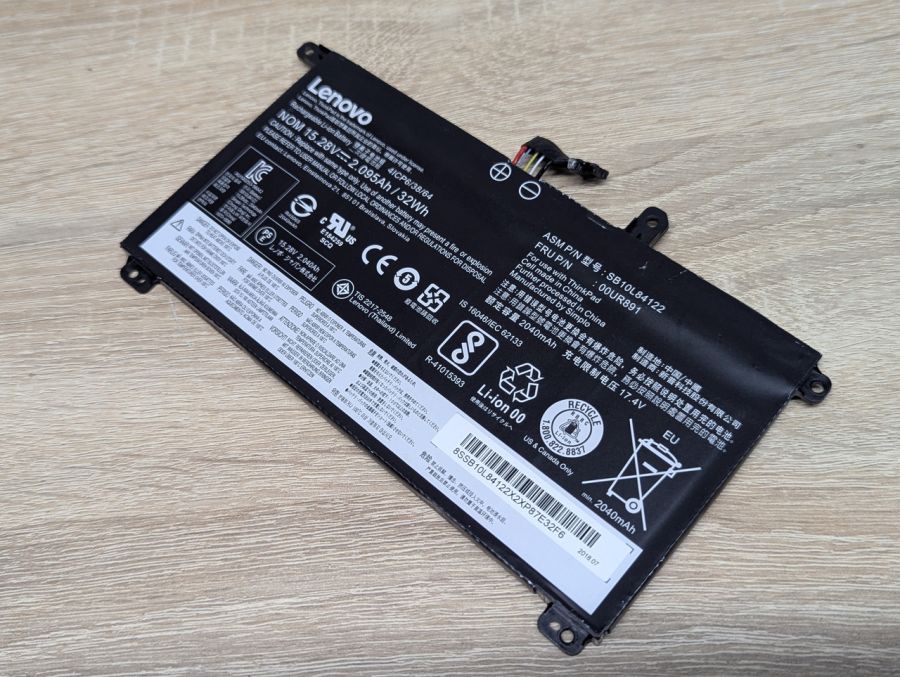 Б/В Оригінальна акумуляторна батарея Lenovo SB10L84122