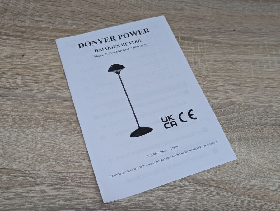 Новий Галогенний обігрівач Donyer Power