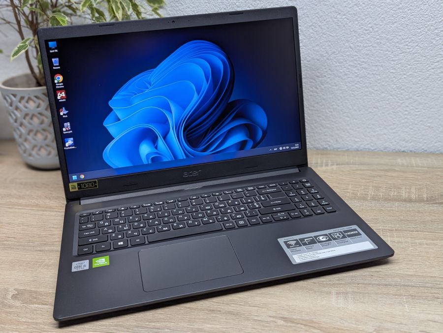 Ноутбук Б/В Acer Aspire 3 A315-55G, Intel Core i5-10210U, DDR4 16 GB, SSD 256GB, NVIDIA GeForce MX230 2Gb, 15.6" Full HD
