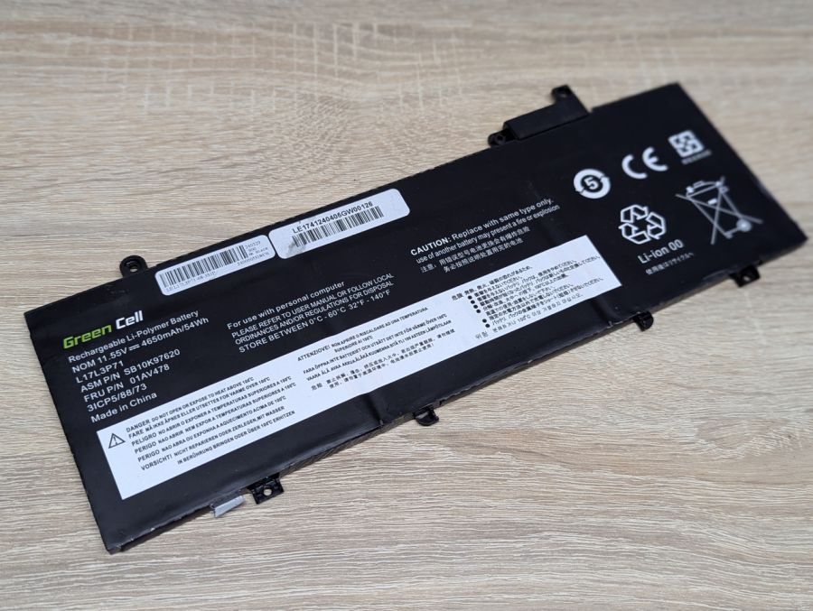 Б/В Акумуляторна батарея Green Cell L17L3P71 (01AV478)