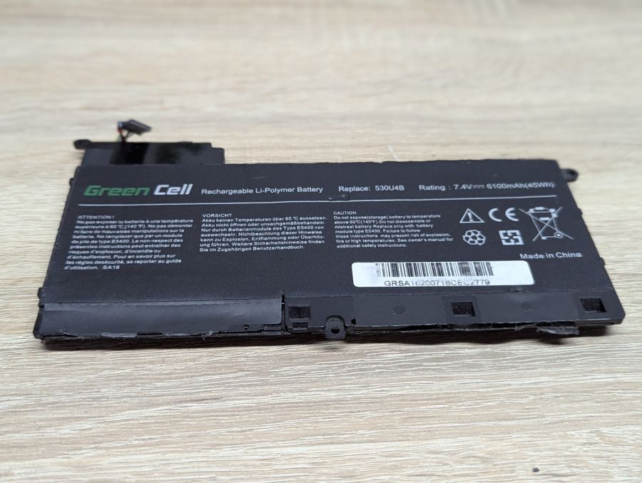 Б/В Акумуляторна батарея Green Cell 530U4B