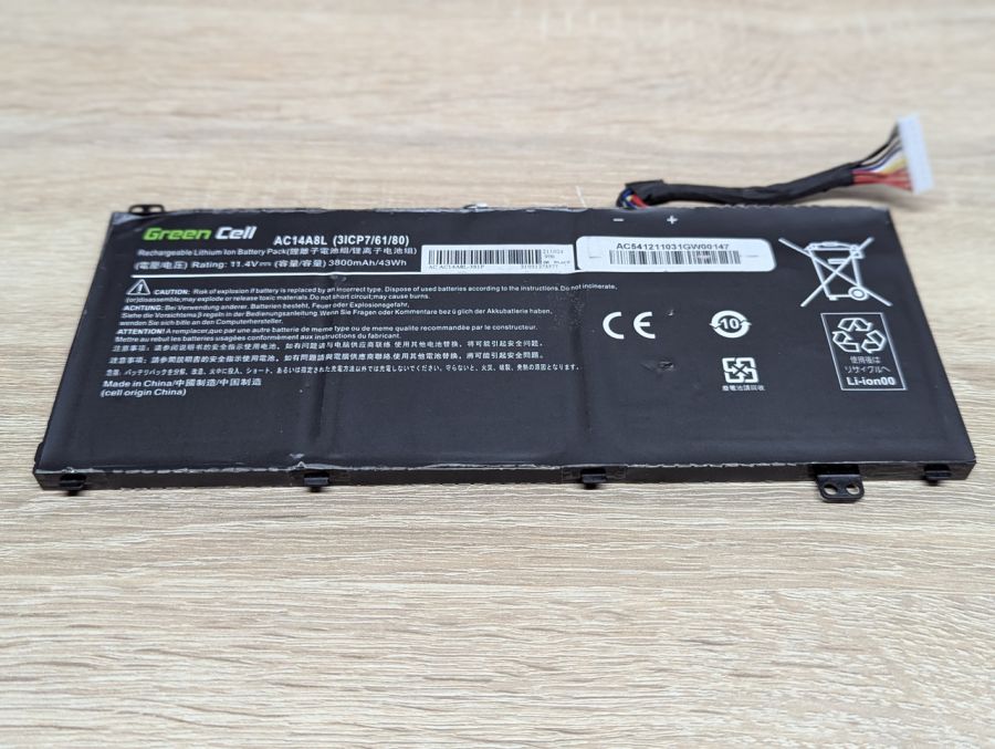 Б/В Акумуляторна батарея Green Cell AC14A8L