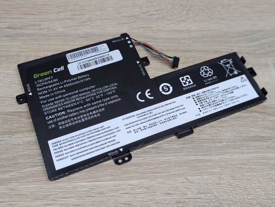Б/В Акумуляторна батарея Green Cell L18C3PF7