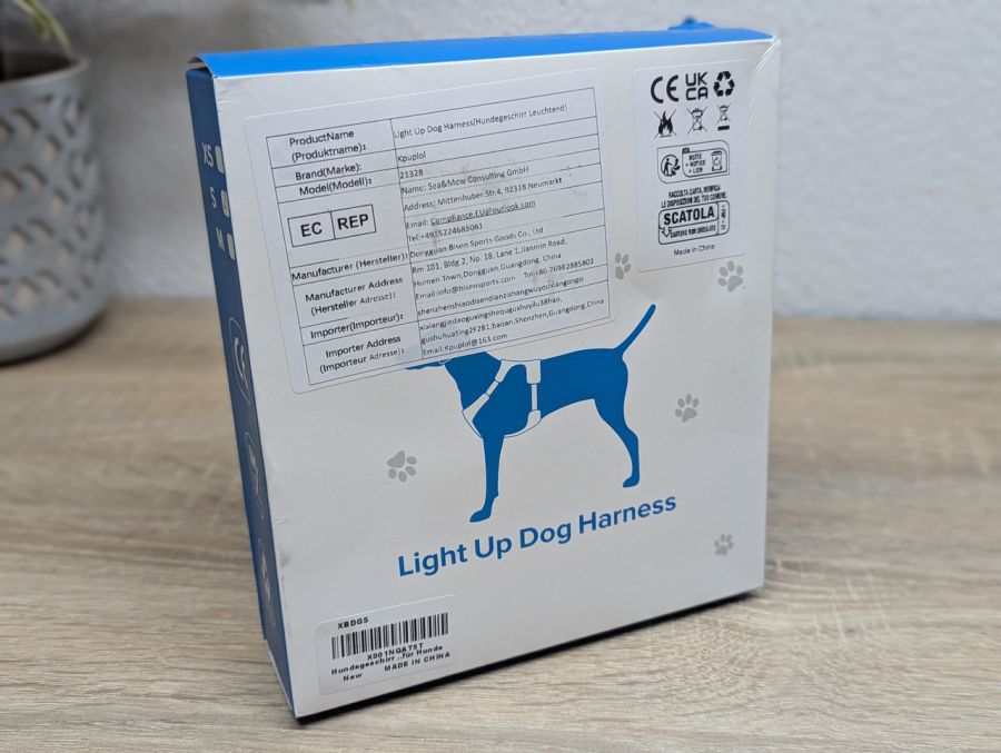 Новий Світлова шлейка для собак Kpuplol Light Up Dog Harness [ProductHub SKU Kpuplol]