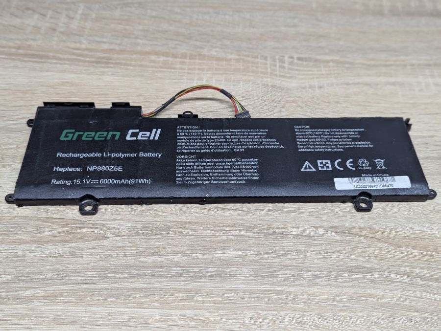 Б/В Акумуляторна батарея Green Cell NP880Z5E