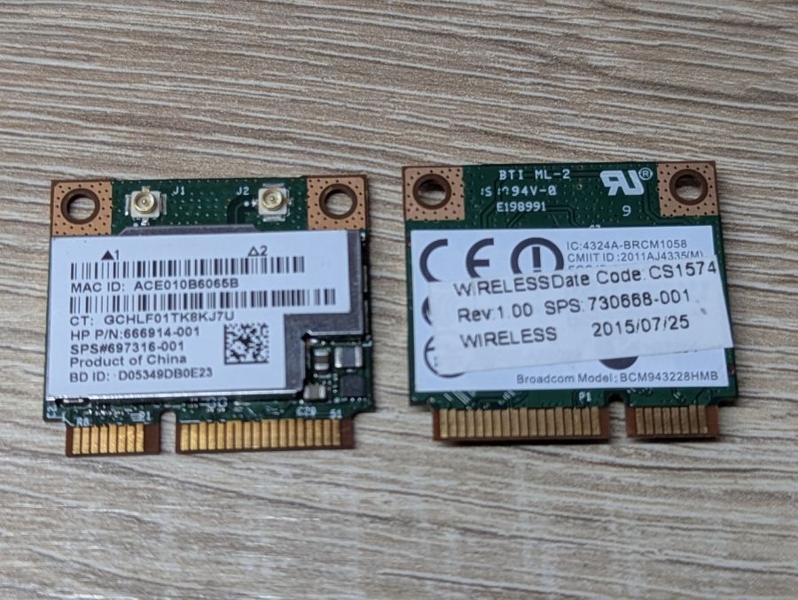Б/В Модуль Wi-Fi HP Broadcom BCM943228HMB