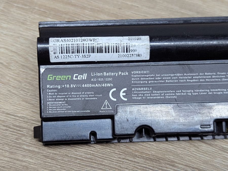 Б/В Акумуляторна батарея Green Cell A32-1025,1225C