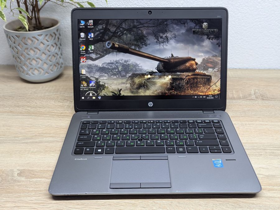 Ноутбук Б/В HP EliteBook 840 G2, Intel Core i7-5600U, DDR3 16 GB, SSD 256GB, AMD Radeon R7 M260 1Gb, 14" Full HD