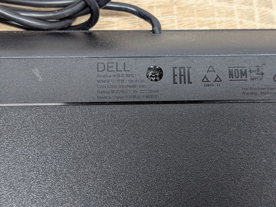Б/В Клавіатура дротова Dell SK-8120