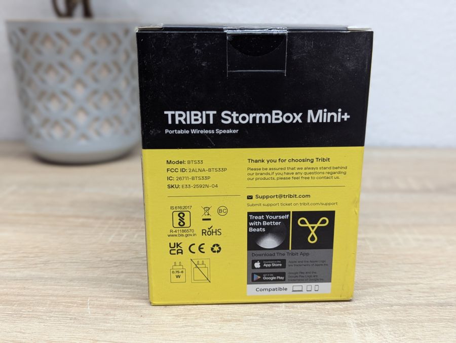 Новий Портативна бездротова колонка Tribit StormBox Mini+ BTS33