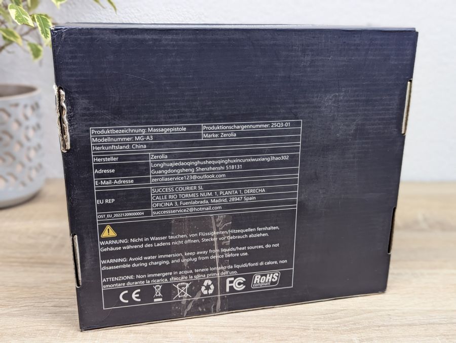 Новий Перкусійний масажер (масажний пістолет) Zerolia MG-A3 [ProductHub SKU MG-A3(4)]